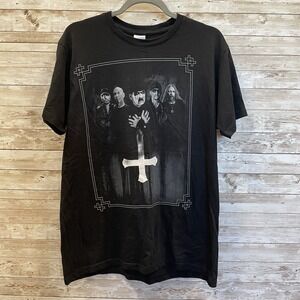 Mercyful Fate Mens L Shirt 2022 European Tour Band T-shirt‎ King Diamond Black